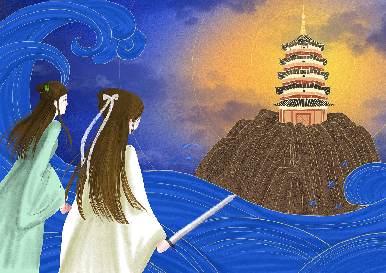 白娘子插画练习