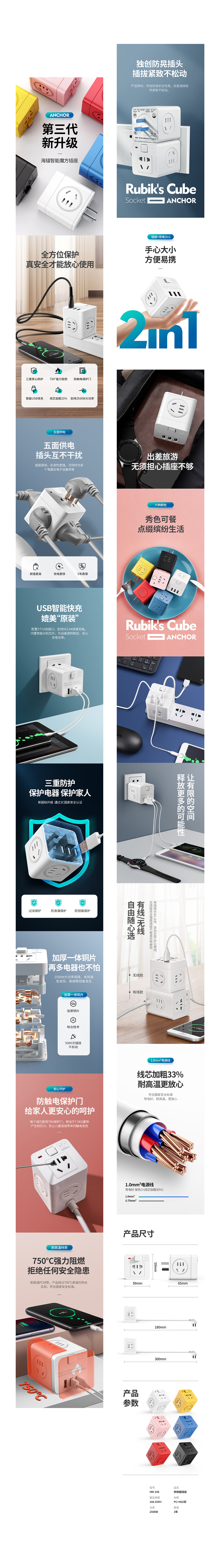 Anchor 魔方插座 X 问虎品牌战略视觉（图ZMjM1MTMxODE2） - 电商 - 站酷设计师问虎创意原创素材 - 站酷ZCOOL