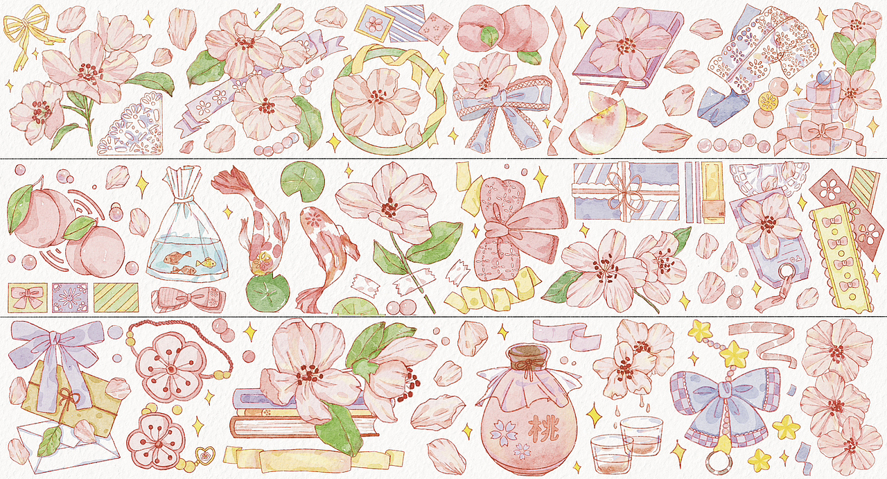 手帐和纸胶带稿件合集（图ZMzMzMDEzMjY4） - 商业插画 - 站酷设计师萌萌不逃跑啦原创素材 - 站酷ZCOOL