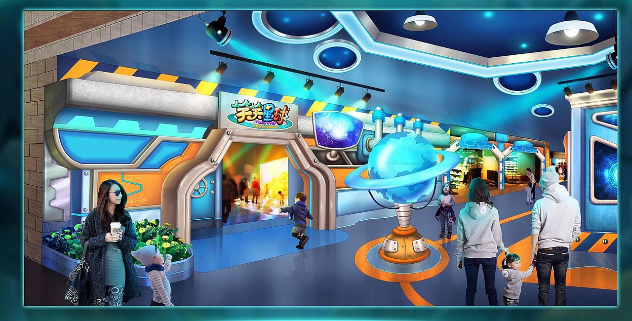 可爱科技风格主题乐园
