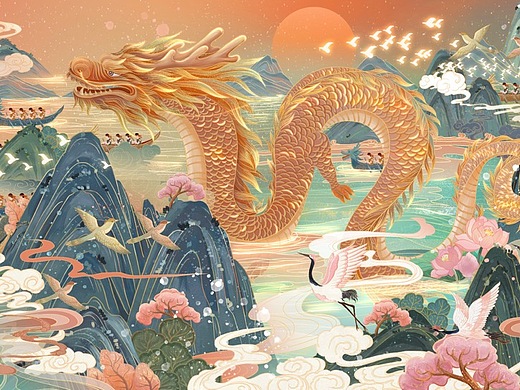 【绘画】国潮风·龙