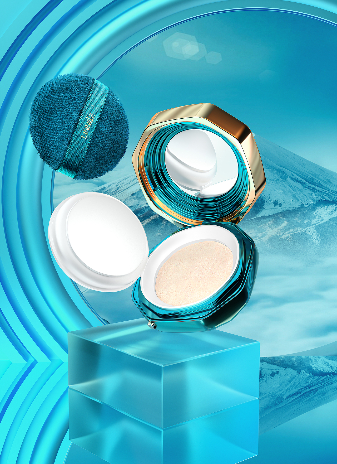 化妆品产品3D建模渲染