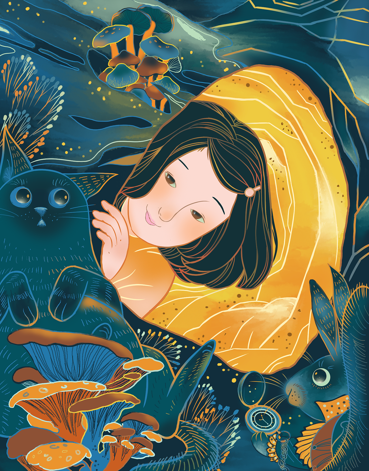 疫情期间的插画练习