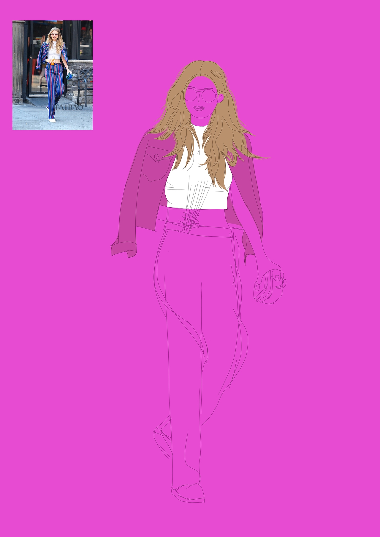 人物转插画（六）（图ZMjIyMDQxMzc2） - 创作习作 - 站酷设计师爱画画的小G原创素材 - 站酷ZCOOL