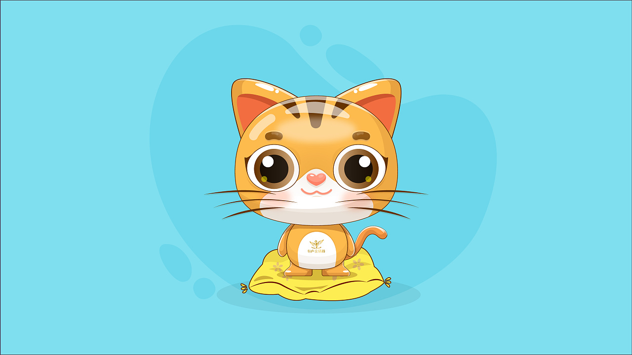 中华田园猫 猫咪ip吉祥物设计 金话筒吉祥物