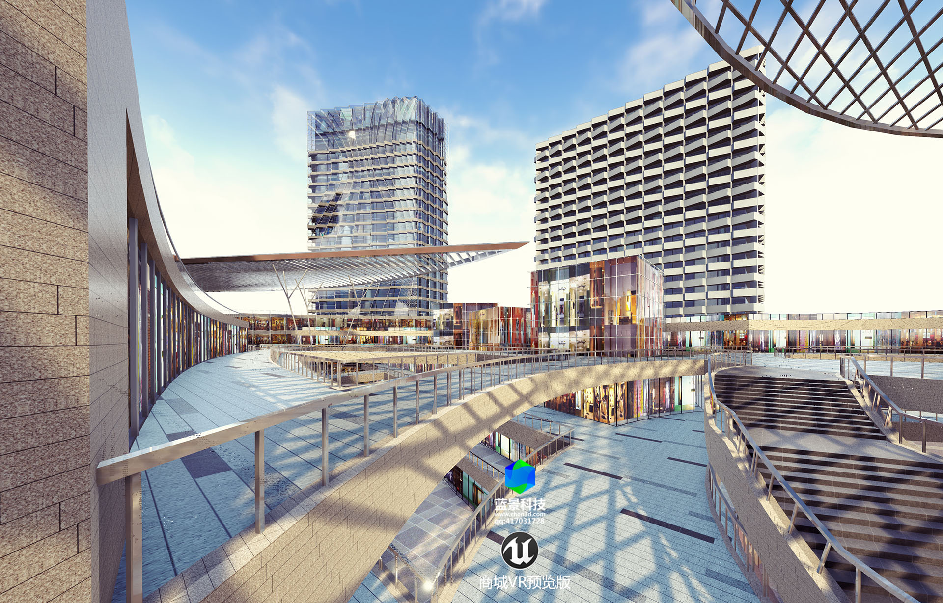 室外虚拟现实 vr 虚拟现实 ue4制作|三维|场景|蓝景科技元宇宙_原创