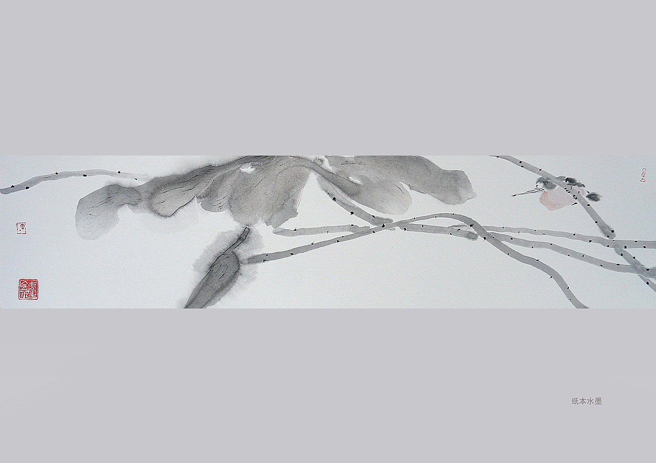 纸本水墨-花鸟