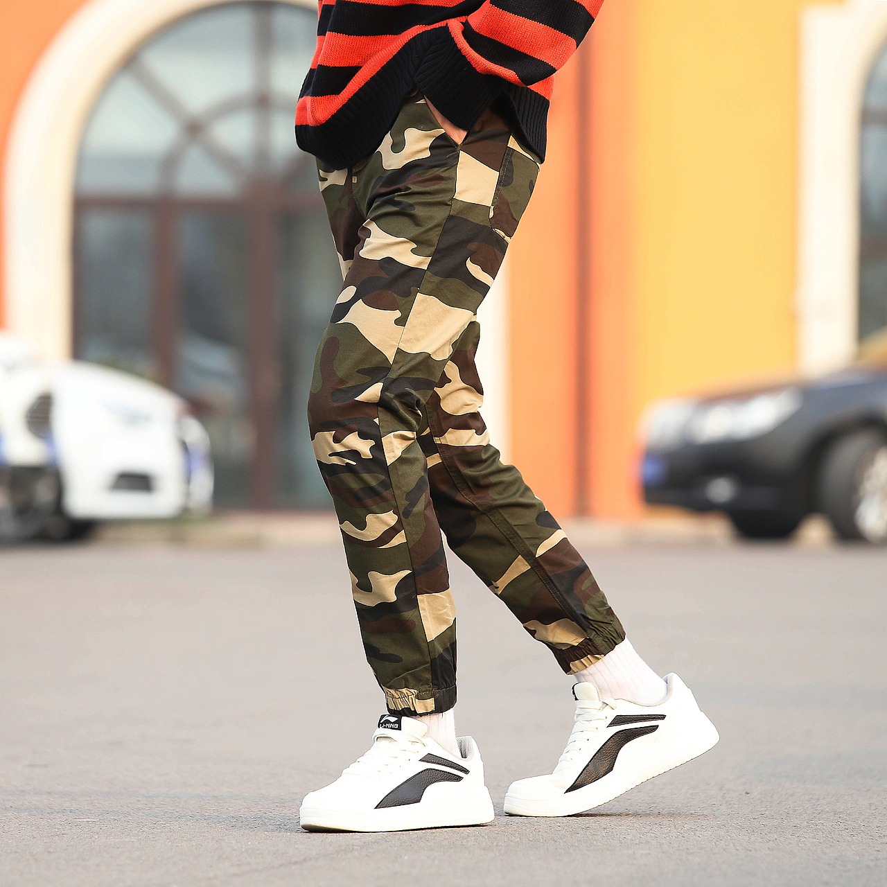 工装裤男装外景拍摄