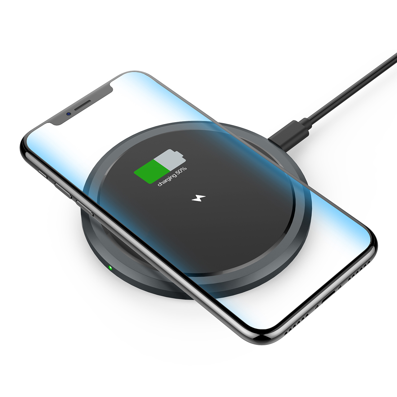 圆形无线充 建模渲染|工业/产品|电子产品|yehailin1212 - 原创作品 -