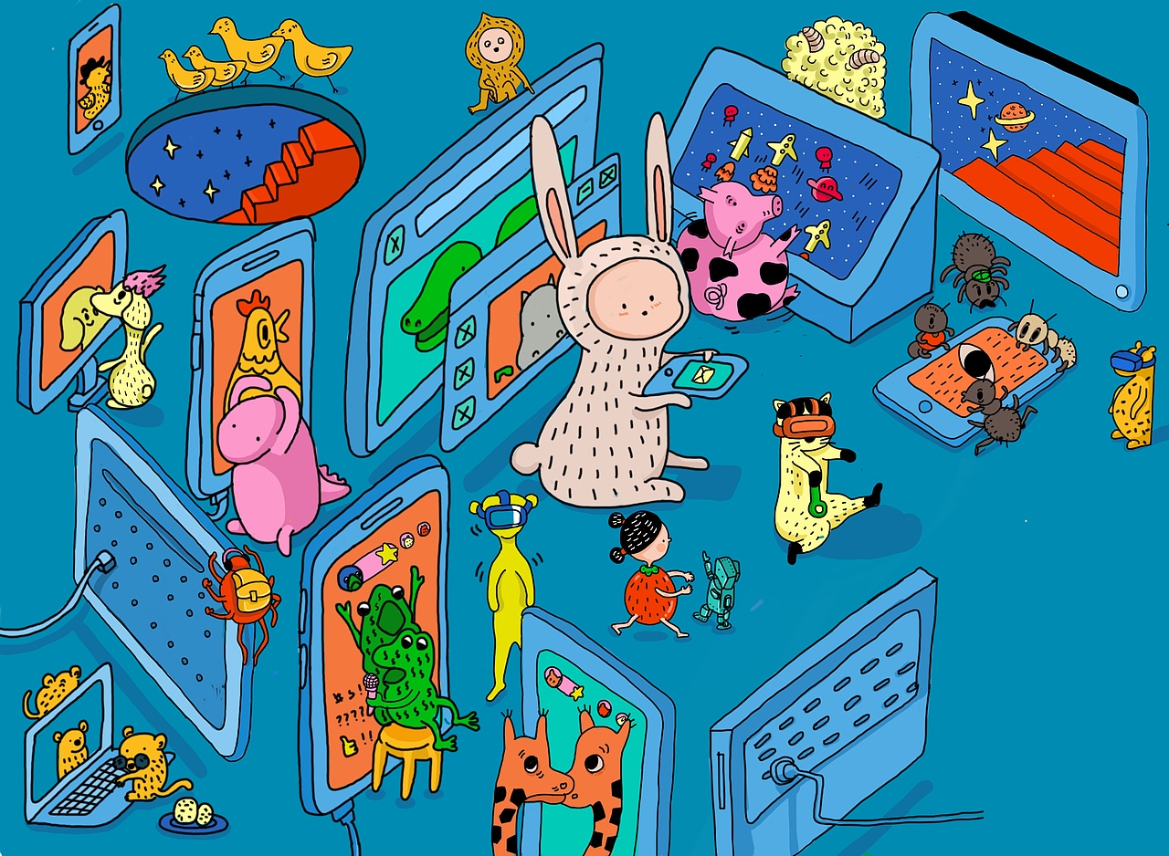 妈妈去哪了？（图ZMTM0NDY2MzI4） - 儿童插画 - 站酷设计师小荟子原创素材 - 站酷ZCOOL