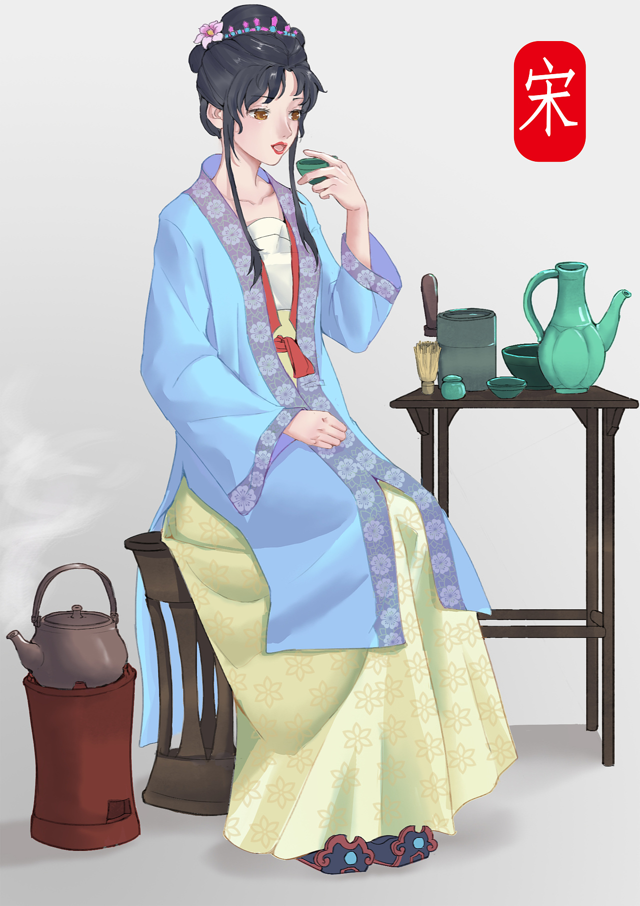 汉服|插画|创作习作|doradimon - 原创作品 - 站酷 (zcool)