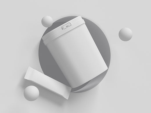 奶粉罐白模型|C4D建模｜OC渲染