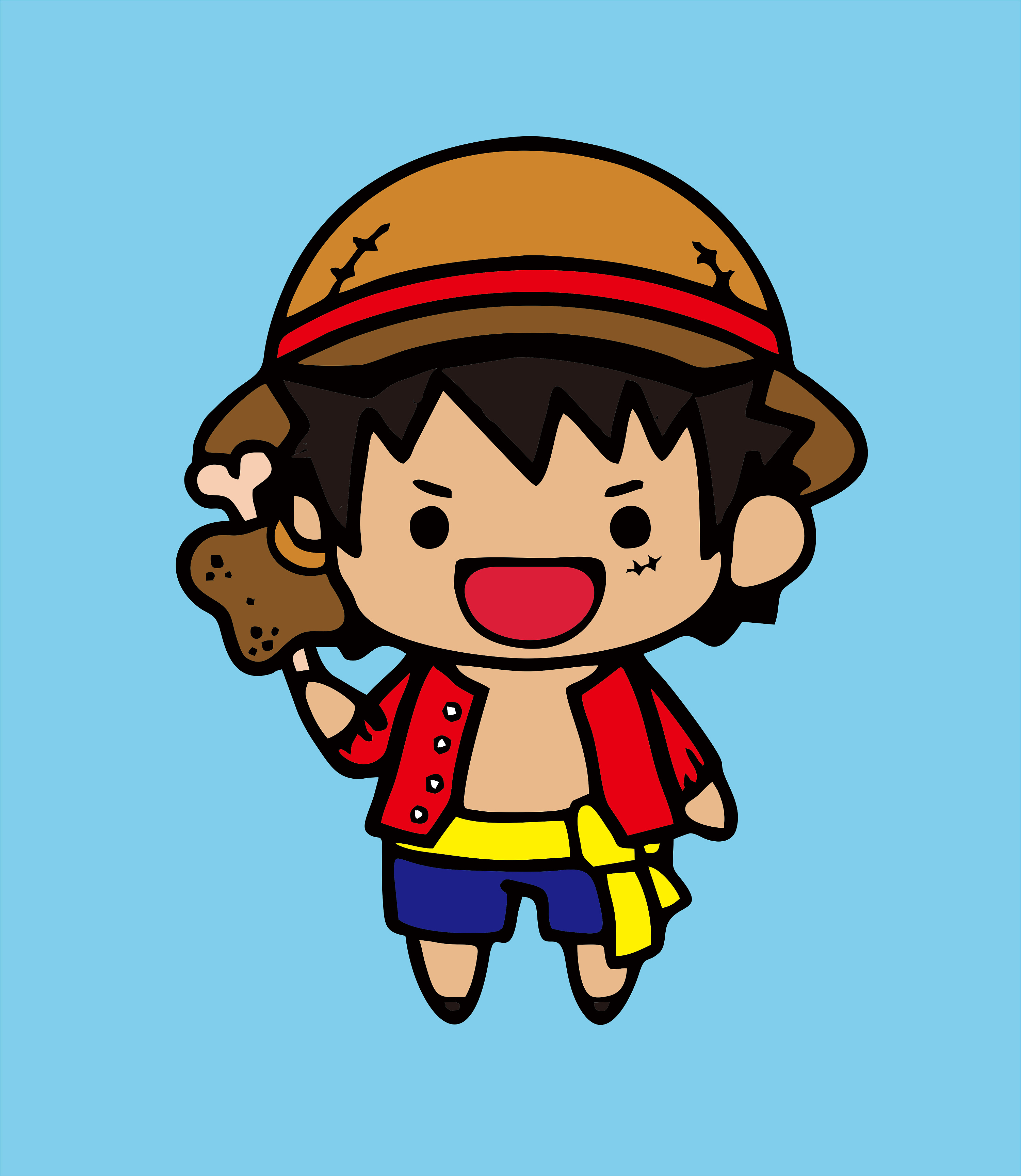 cdr海贼王练习|平面|图案|car咯 - 临摹作品 - 站酷 (zcool)