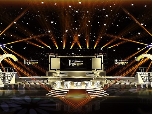 zs-2019年国际超模大赛走秀舞台舞美3d效果图-0331