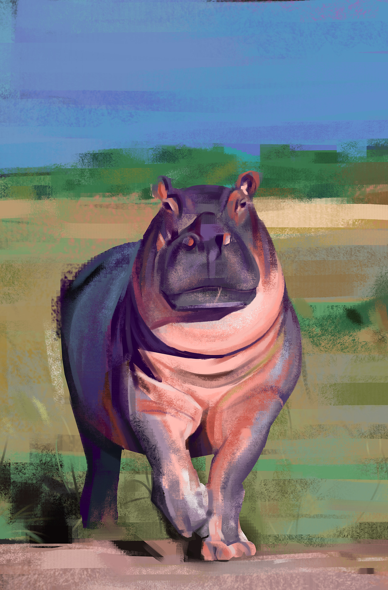 动物 速途 河马