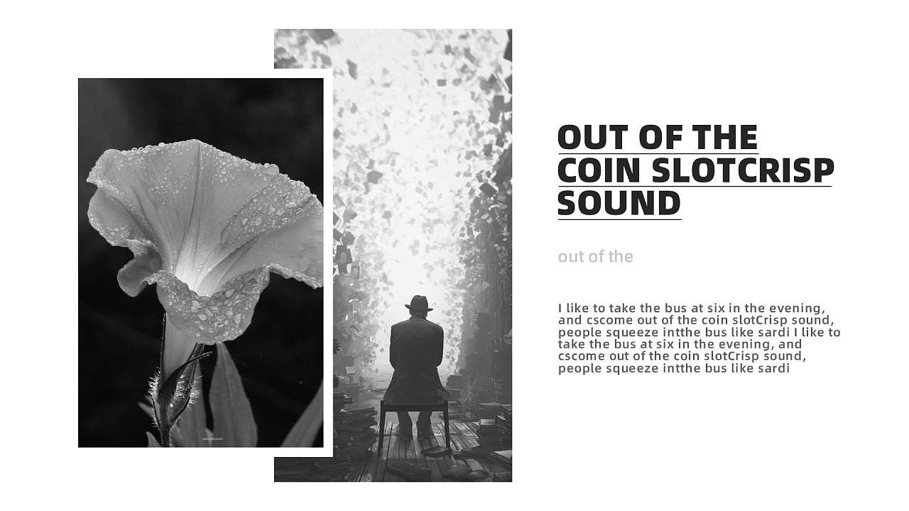 平面排版练习-框架-黑白灰色系