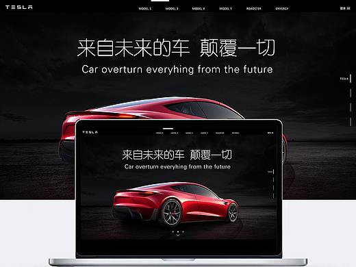 特斯拉一屏式网站
