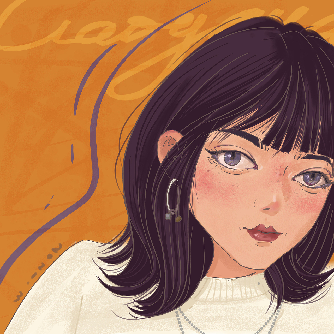 插画头像（图ZMjQ3ODk4NzIw） - 艺术插画 - 站酷设计师自来卷毛原创素材 - 站酷ZCOOL