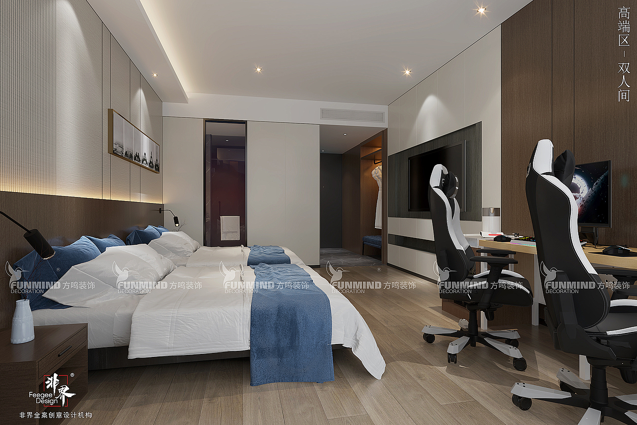 电竞酒店也可以素雅温馨——浙江义乌龙树电竞酒店