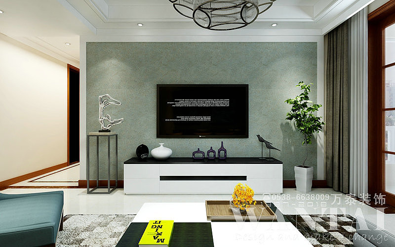 泰安万泰装饰|泰安长城一品130m²现代装修|宋洪超