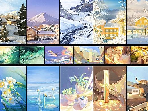 【色彩】1月-2月色彩速涂小结