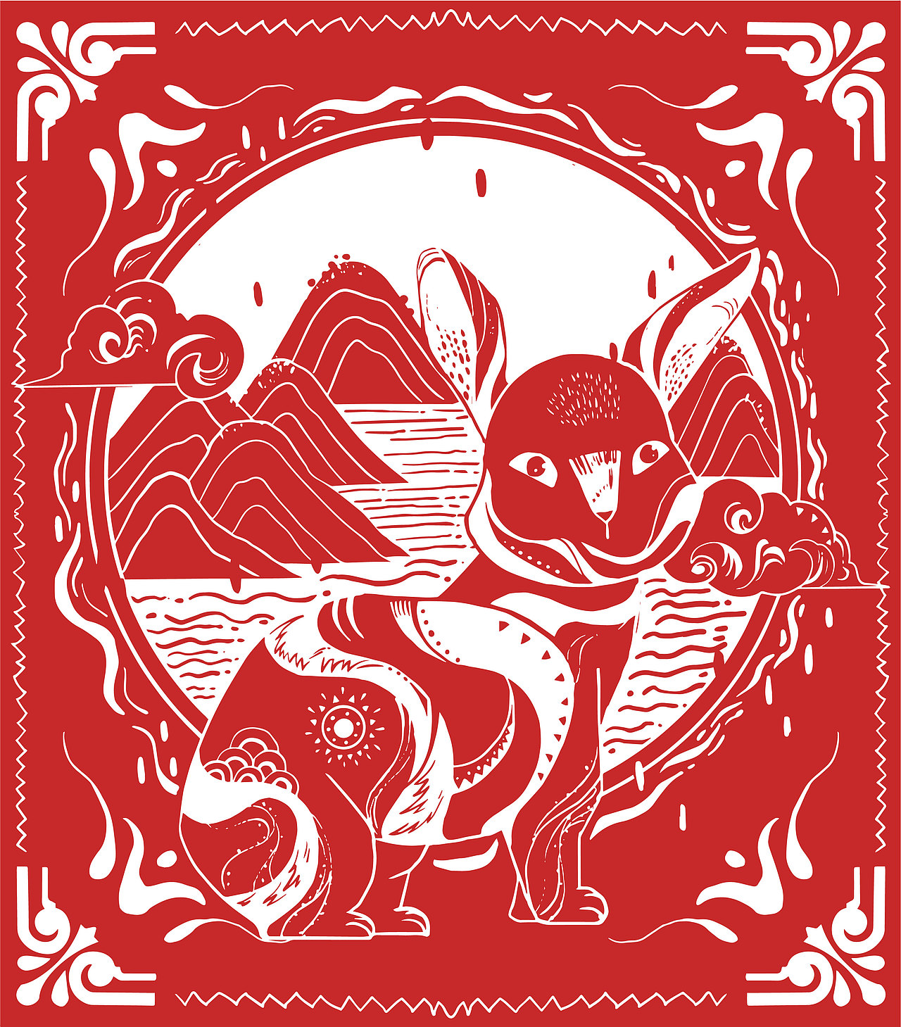 2023兔年插画-《兔子主题插画》（图ZMzI4MTYwNDAw） - 创作习作 - 站酷设计师米子木鱼原创素材 - 站酷ZCOOL