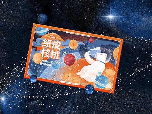 《小熊》核桃/食品/零食/坚果-包装设计/品牌设计/插画