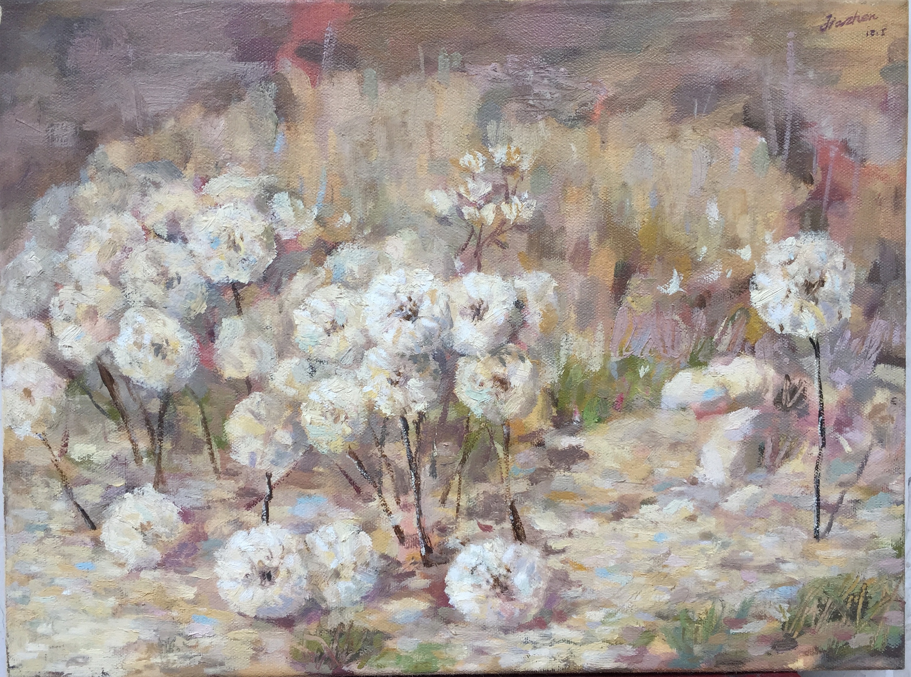 蒲公英|纯艺术|油画|jz5443 - 原创作品 - 站酷 (zcool)