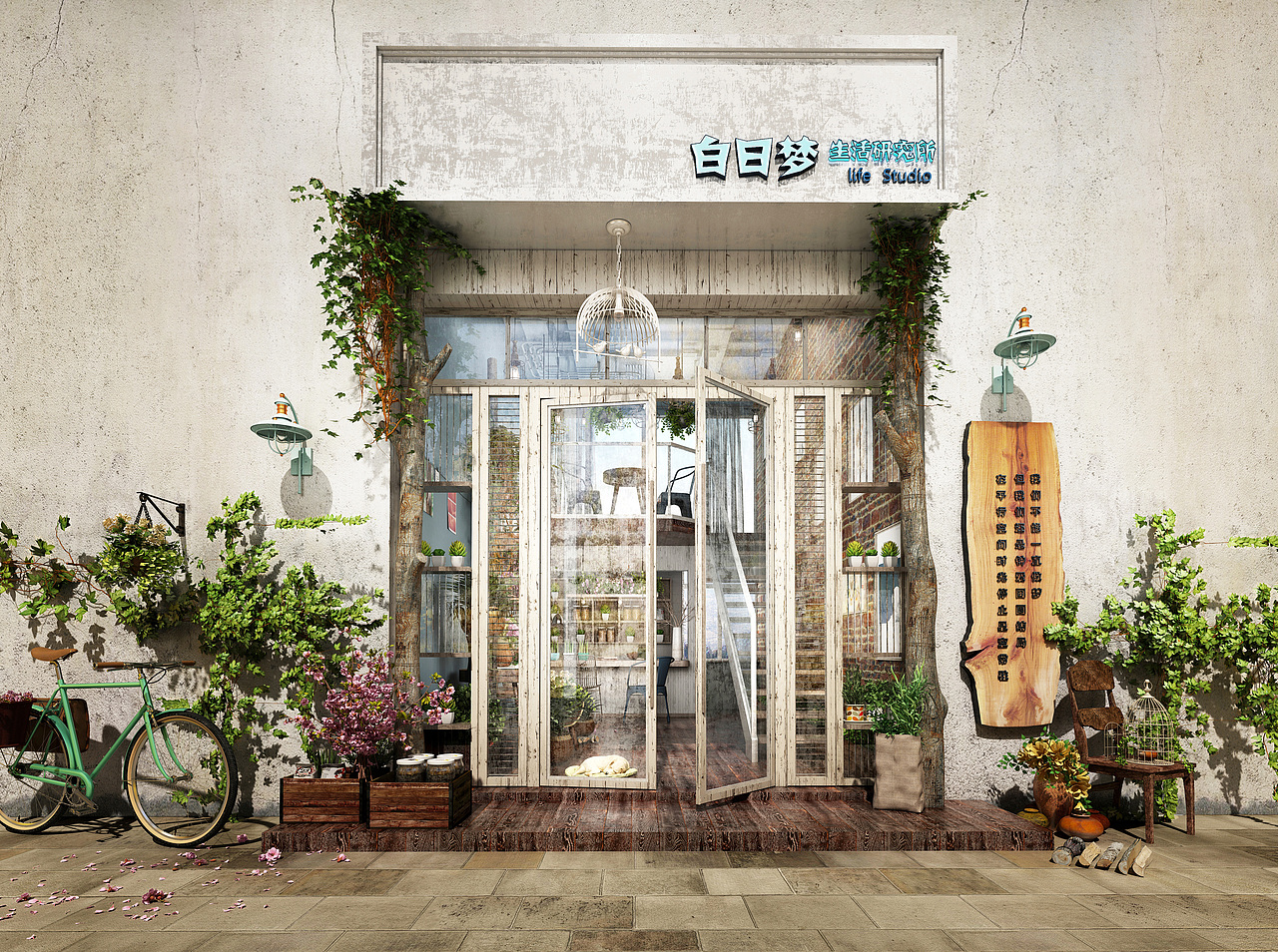 在梦里的小店（图ZMTEwNDQ1Nzgw） - 家装设计 - 站酷设计师尘埃dust原创素材 - 站酷ZCOOL