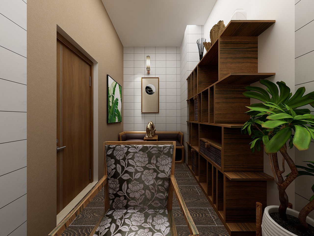 1家1设计团队--中式混合东南亚风格