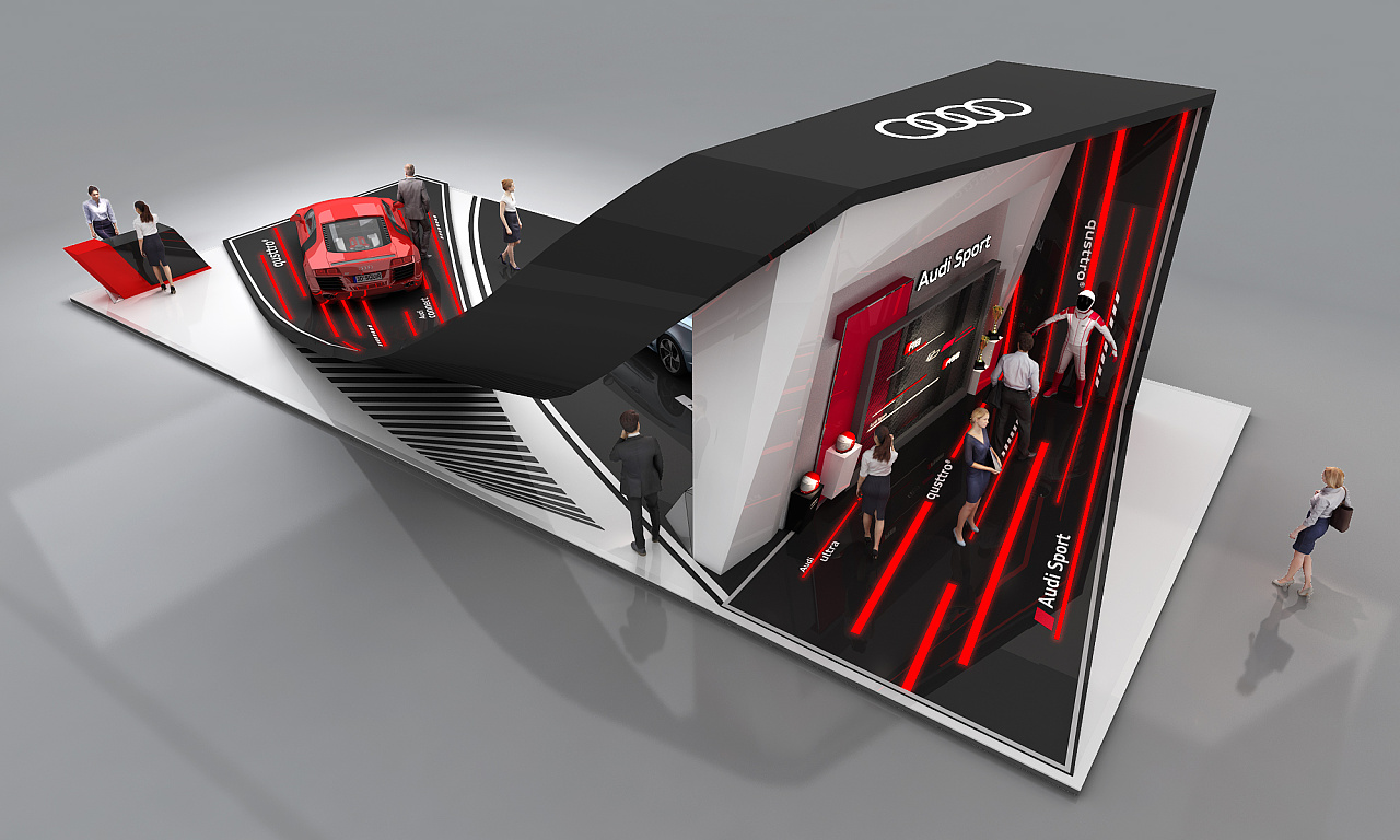 三维空间展车台|空间|展陈设计|秋零 - 原创作品 - 站酷 (zcool)