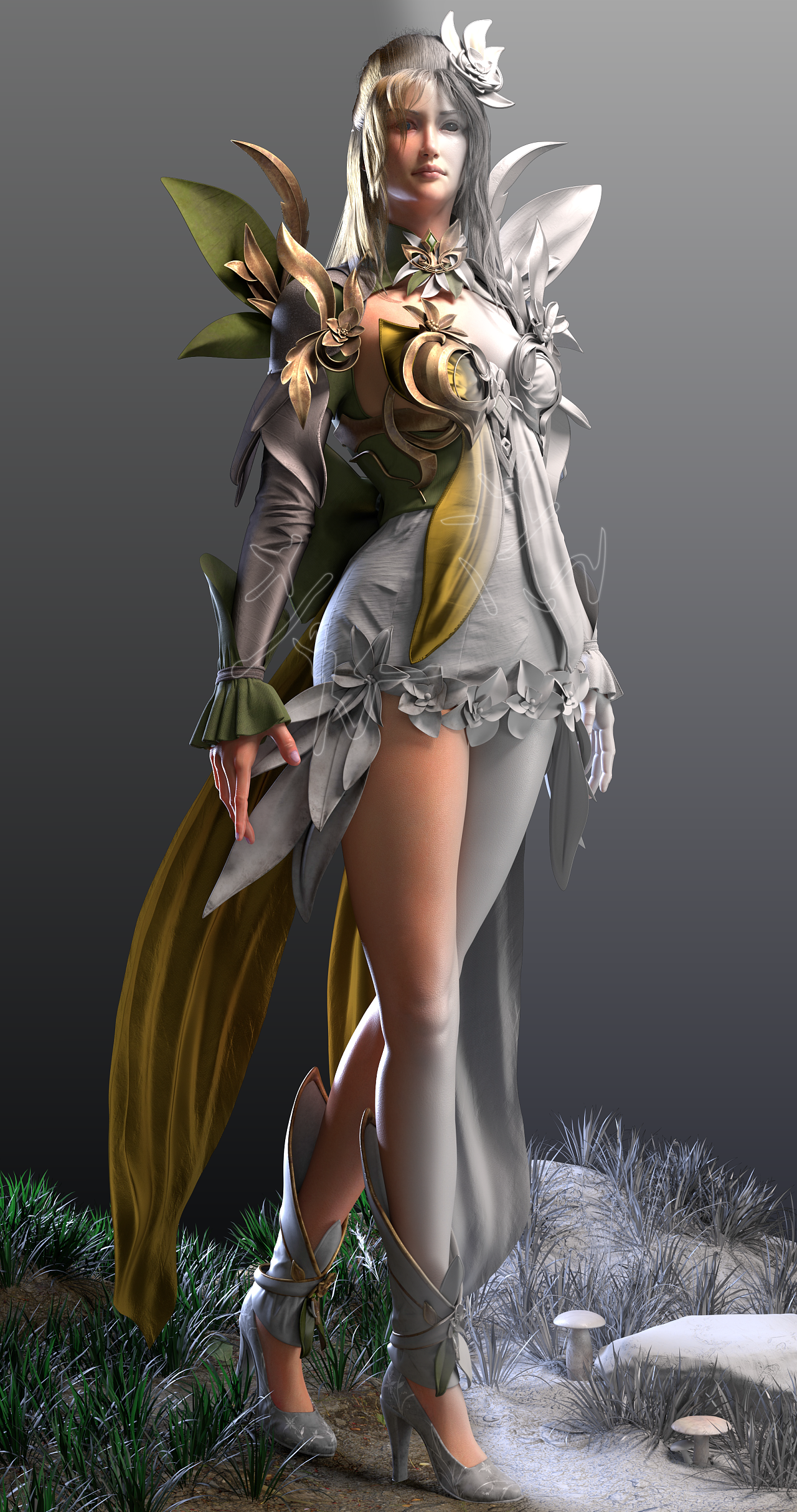 cg角色临摹练习|三维|动画/影视|水木关 - 临摹作品 - 站酷 (zcool)