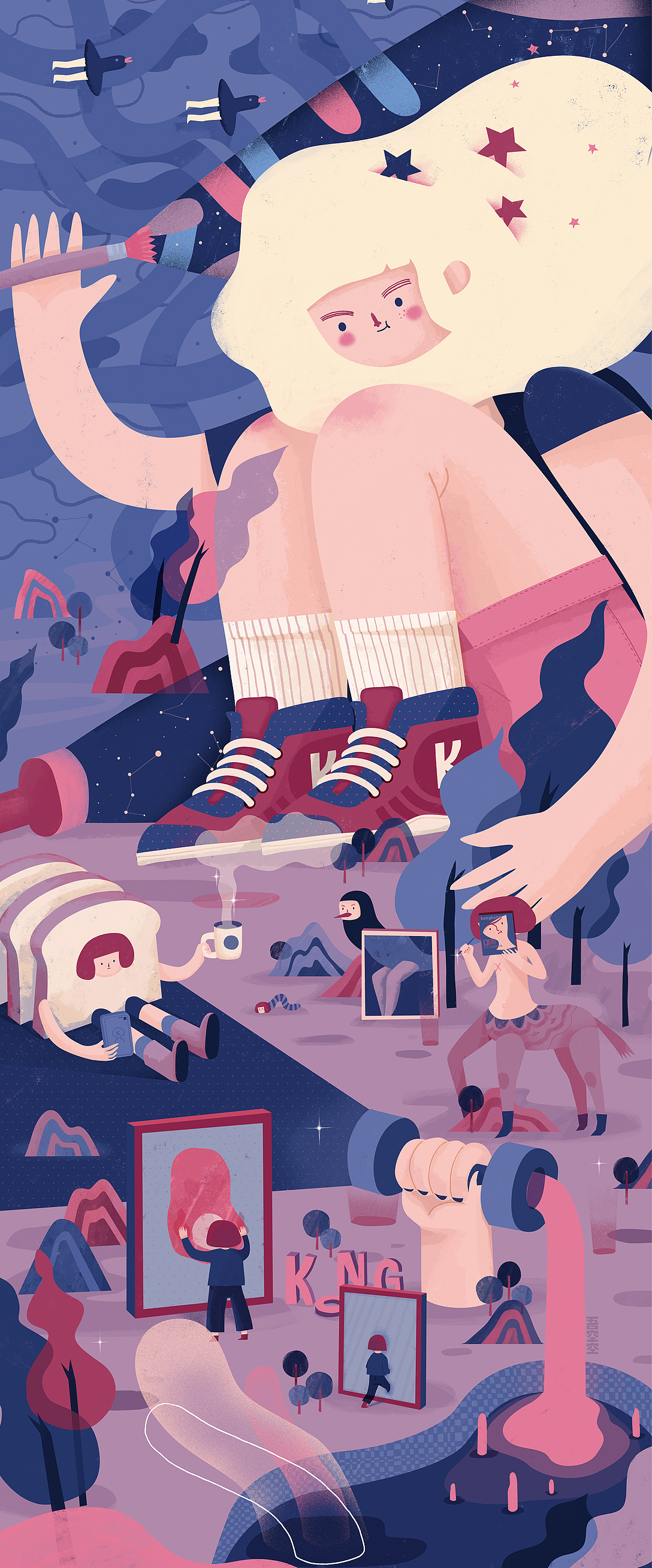 做一件工作室！（图ZMTE2MzQ4Mjg4） - 艺术插画 - 站酷设计师吾空空kongkong原创素材 - 站酷ZCOOL