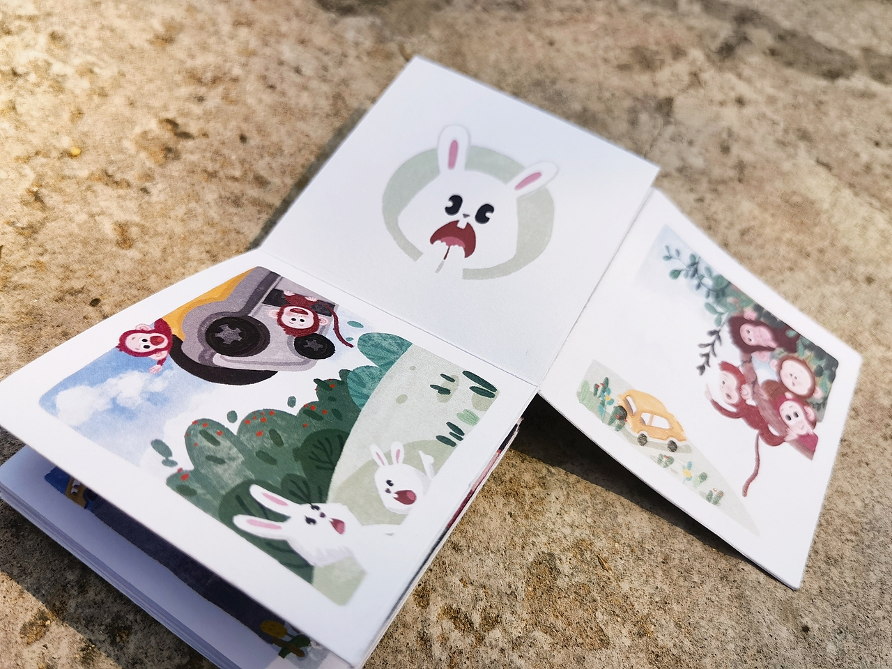 四只猴子（图ZMzAxODkwNDQ4） - 儿童插画 - 站酷设计师大柳插画原创素材 - 站酷ZCOOL