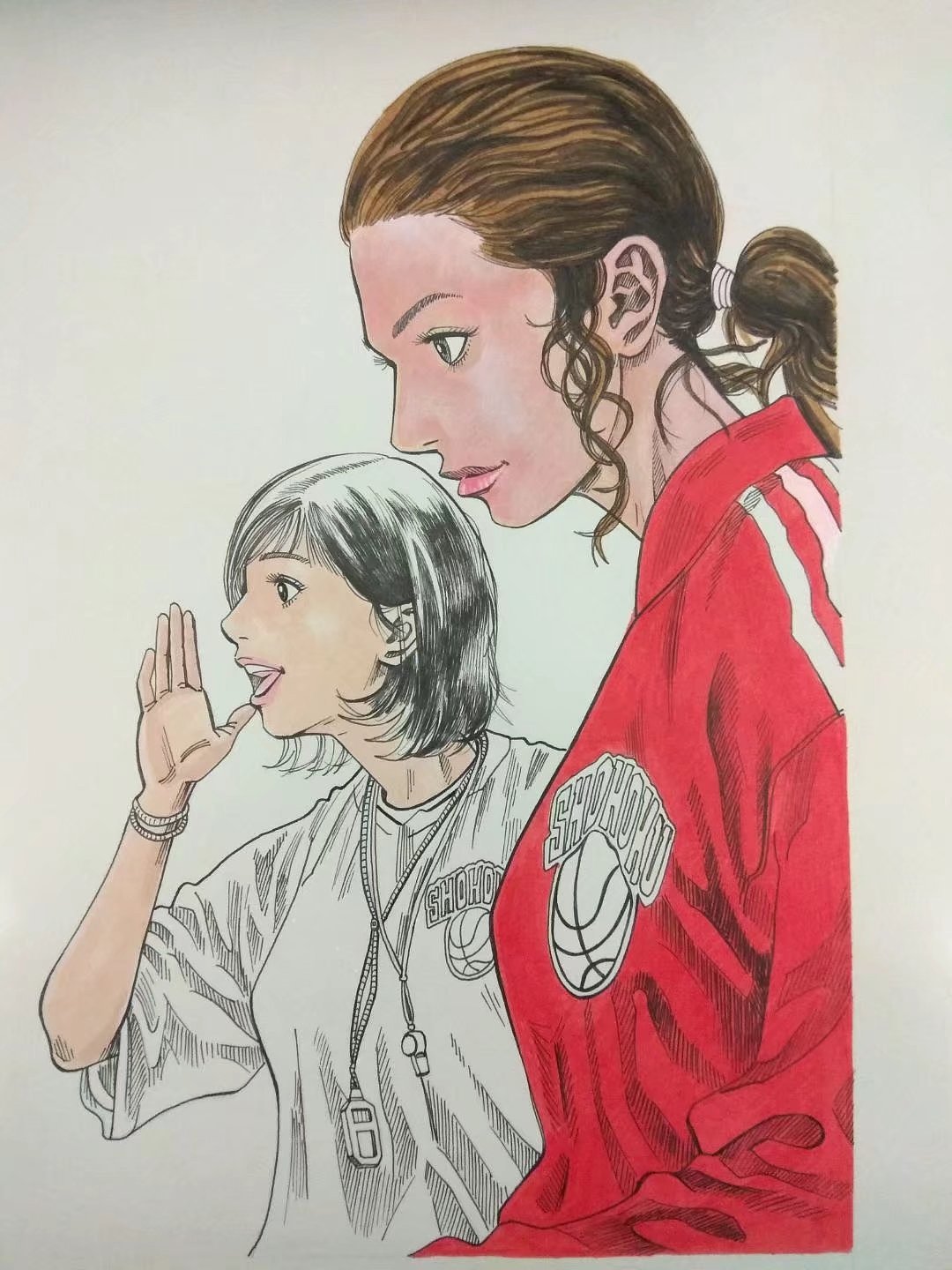 马克笔漫画 致敬井上大神的漫画神作（图ZMTEyODk5NTQ4） - 单幅漫画 - 站酷设计师艺术小白阿超原创素材 - 站酷ZCOOL