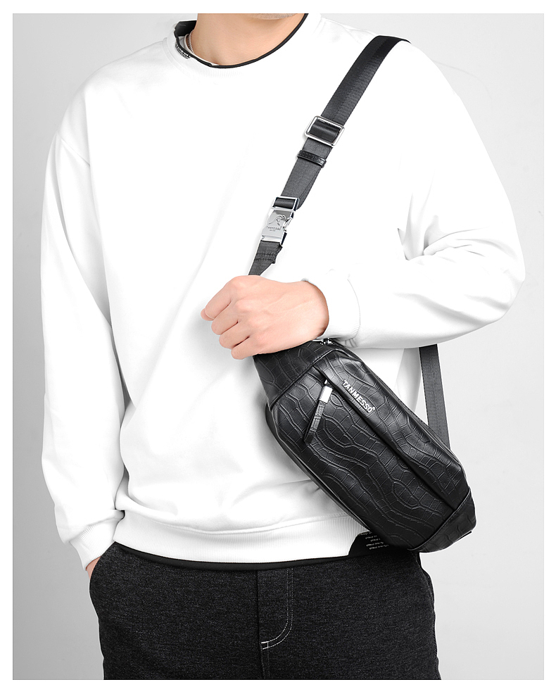 鳄鱼纹腰包拍摄加设计