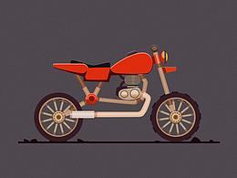 臨摹——摩托車