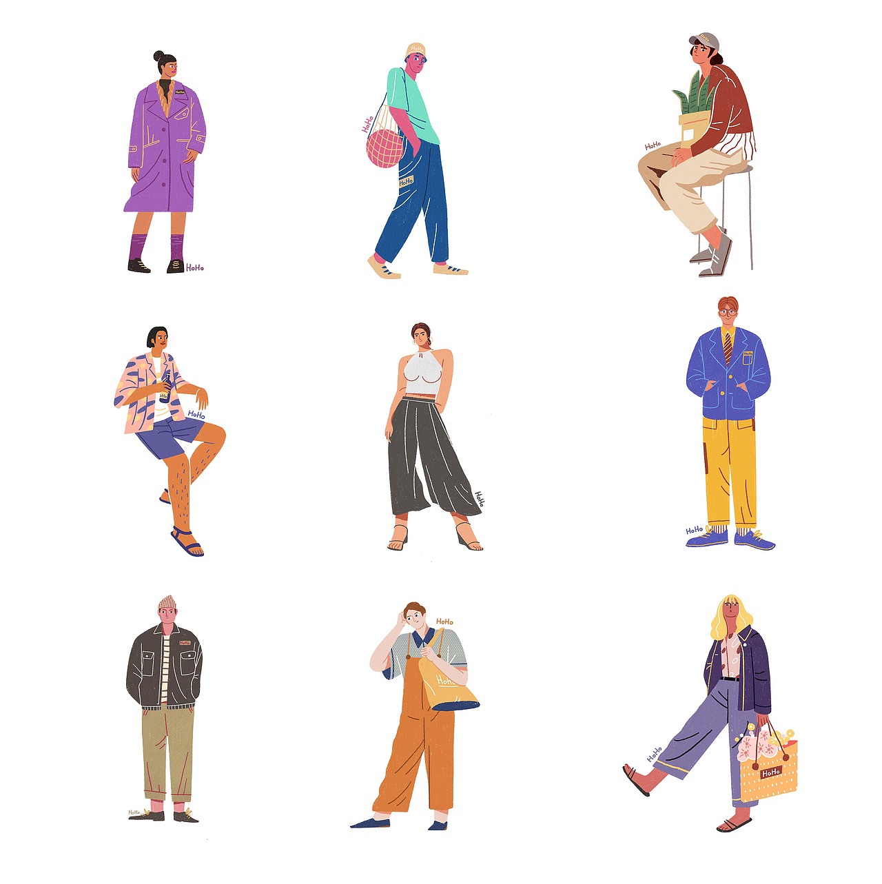 小人儿练习|插画|创作习作|hoho猴_原创作品-站酷(zcool)