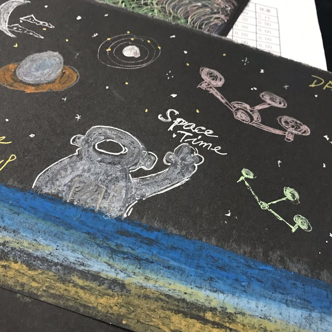 学习电子画之前的一些涂鸦练习【黑卡】001