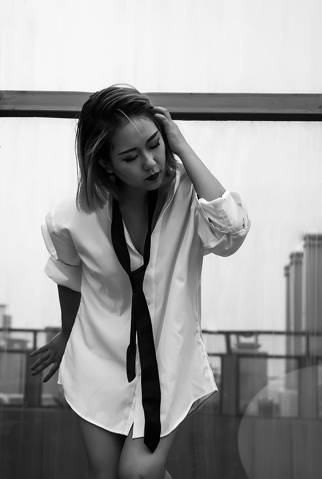 衬衣写真一套。