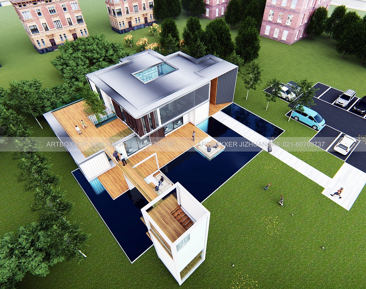 地产公司集装箱售楼处 接待中心_上海集装客