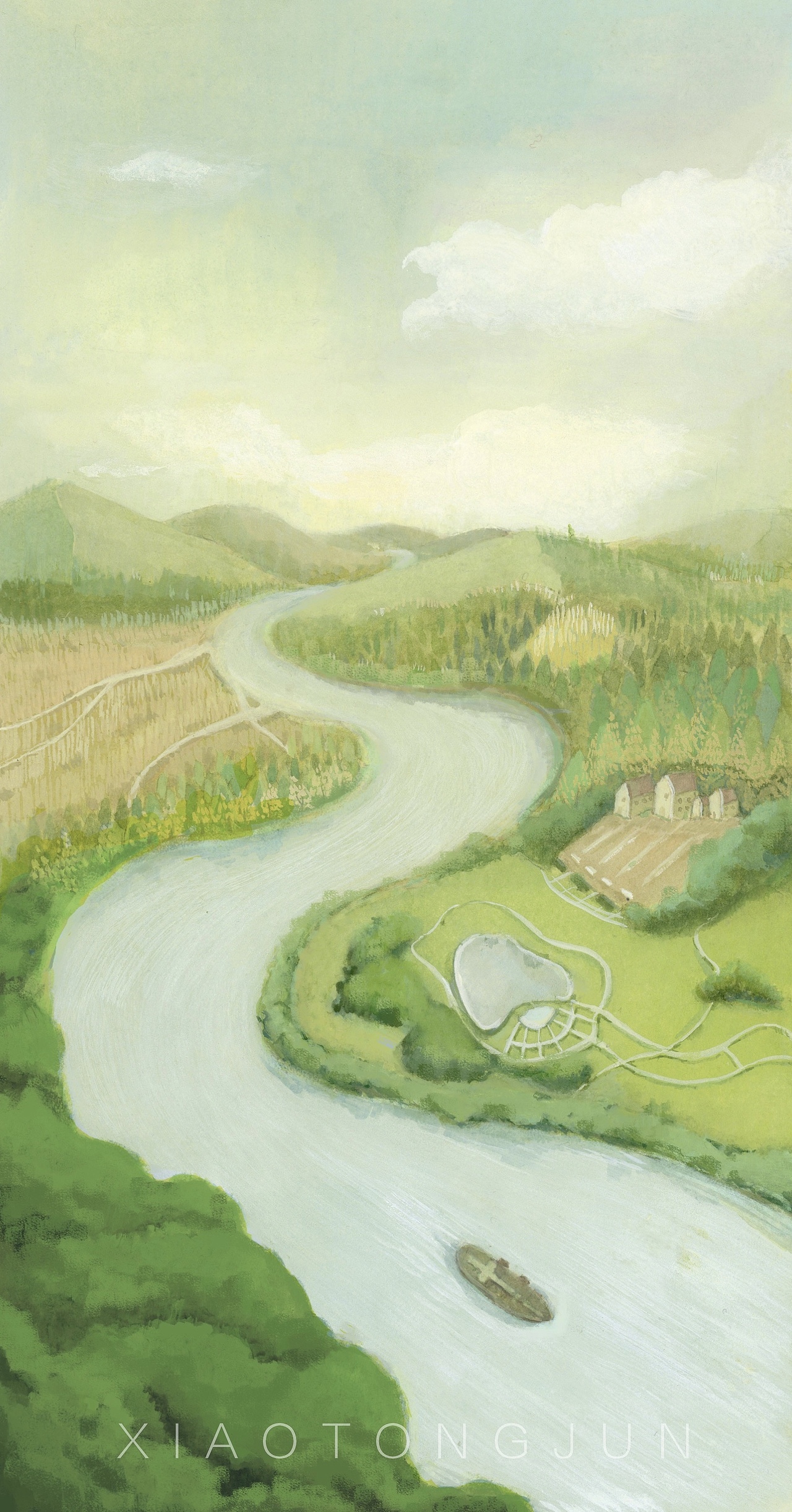 为杂志里一首现代诗歌绘制的插画（图ZMTU3Mzc4MDgw） - 商业插画 - 站酷设计师酉木_umu原创素材 - 站酷ZCOOL