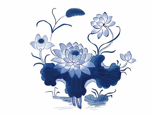 莲花纹主题文创杯垫和桌垫包装