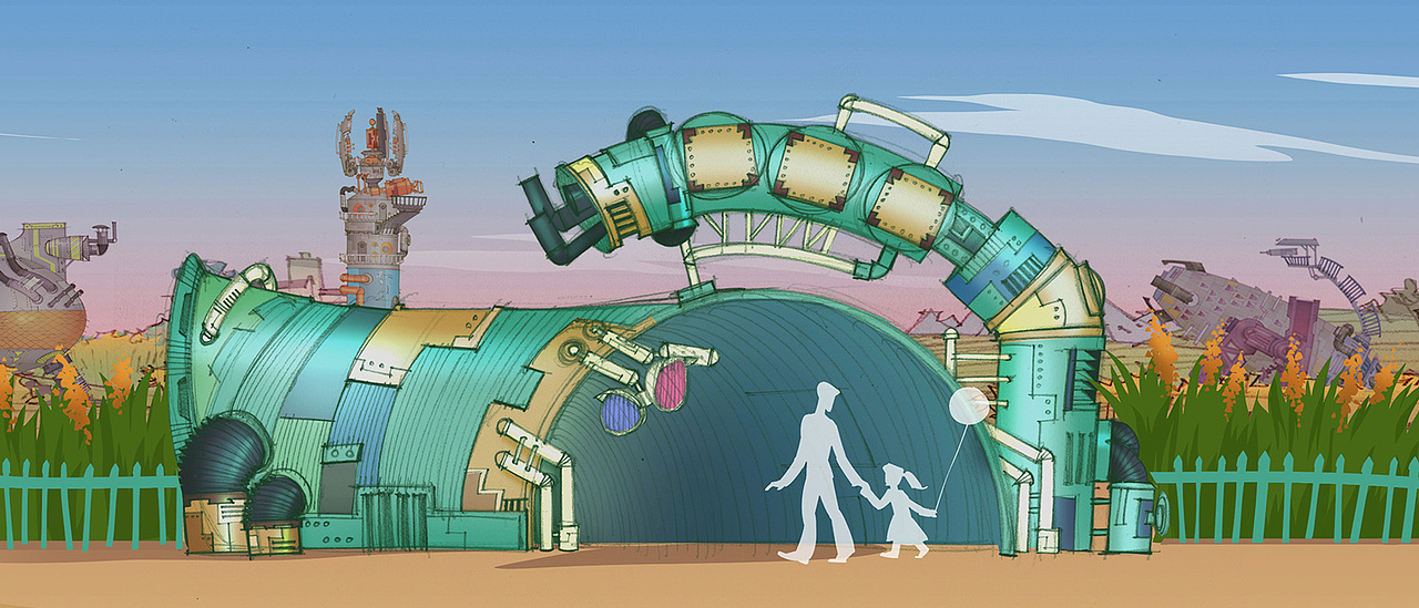 「农田机甲乐园」概念草图 (初稿)