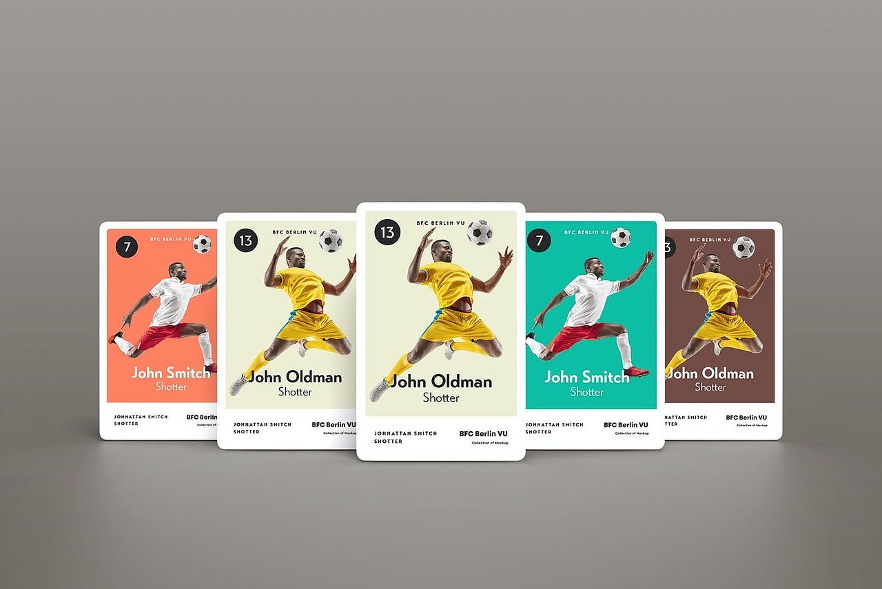 足球球星卡设计