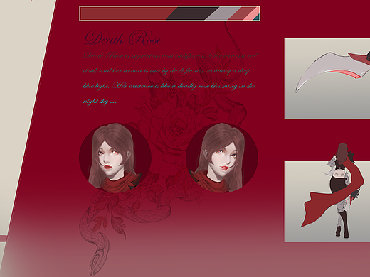 原创角色设计—《致命蔷薇》