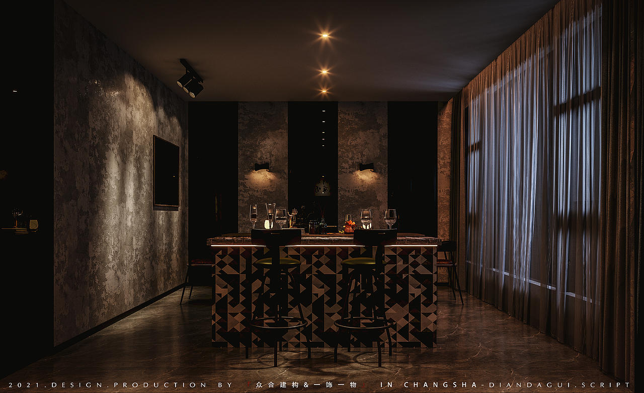 众合建构丨DDG剧本杀酒吧馆（图ZMjQ5ODYzNzI0） - 商业空间设计 - 站酷设计师众合建构设计机构原创素材 - 站酷ZCOOL