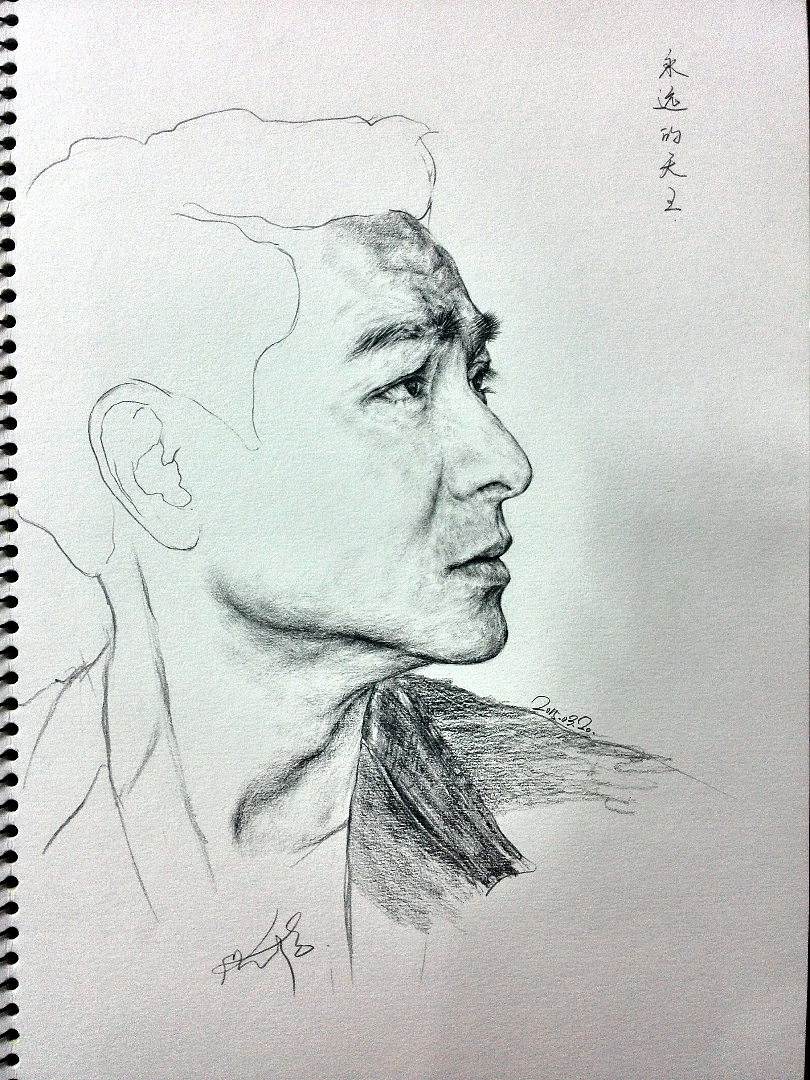 素描作品-明星①