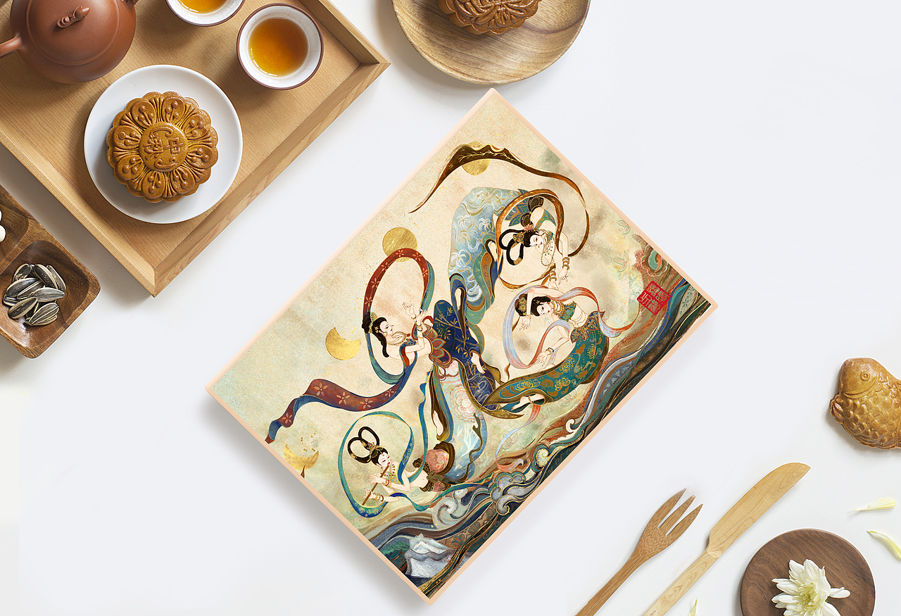 飞天（图ZMjY2MDQyMDYw） - 商业插画 - 站酷设计师猫的脚步声原创素材 - 站酷ZCOOL