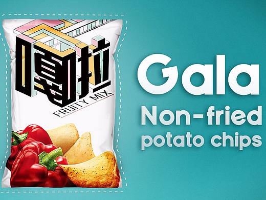 水果捞贴纸包装设计